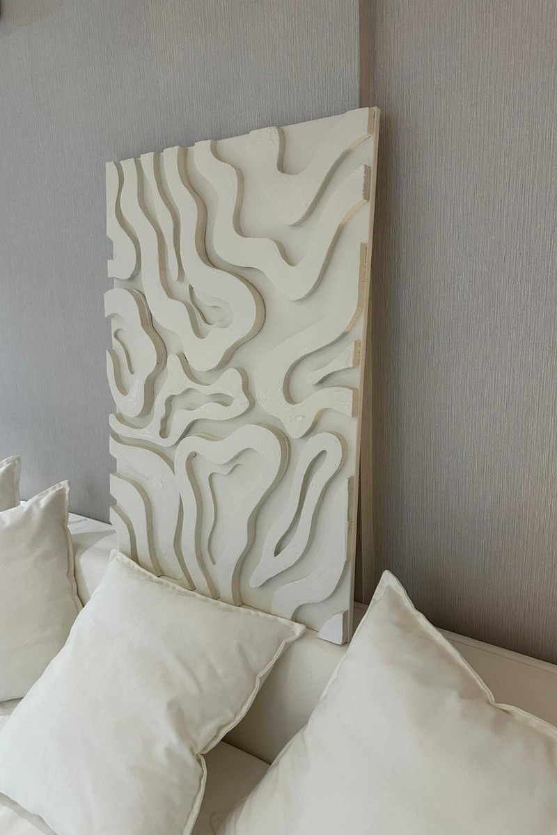 Wave Alçı desenli Tablo